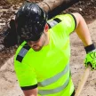 Portwest T181 jólláthatósági munkavédelmi póló sárga/fekete színben