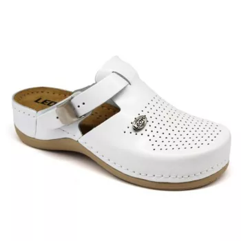 Leon 900 női munkavédelmi klumpa fehér színben