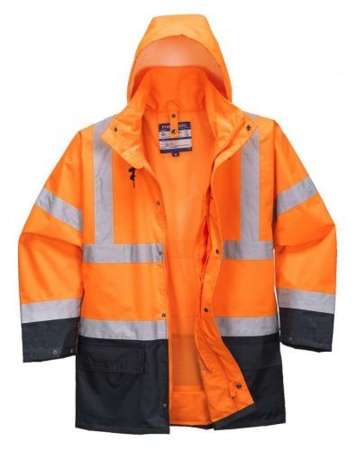 Portwest S766 jólláthatósági kabát narancs/tengerészkék