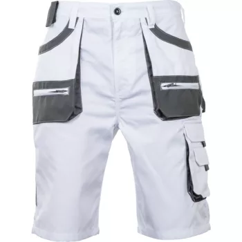   F&F Carl BE-01-009 munkavédelmi bermuda fehér/szürke színben