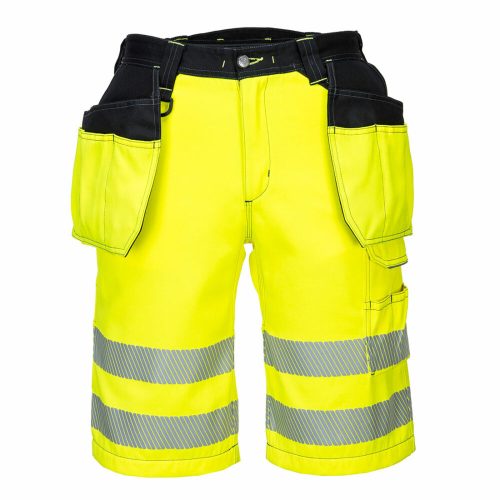 Portwest PW343 PW3 Hi-Vis Holster rövidnadrág sárga/fekete színben