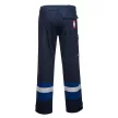 Portwest FR56 Bizflame Plus kéttónusú nadrág navy/királykék színben