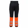 Portwest KX341 KX3 Hi-Vis Flexi nadrág fekete/narancs színben