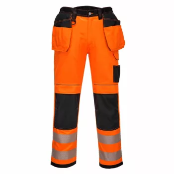   Portwest T501 PW3 Hi-Vis Holster nadrág narancs/fekete színben