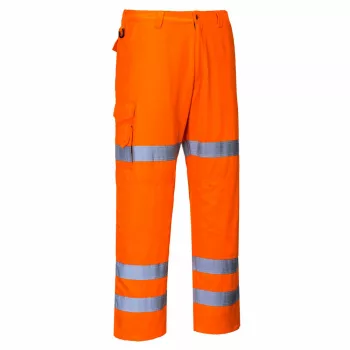   Portwest RT49 Hi-Vis három sávos Combat nadrág narancs színben