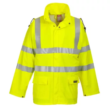   Portwest FR41 Sealtex Flame Hi-Vis esőkabát sárga színben