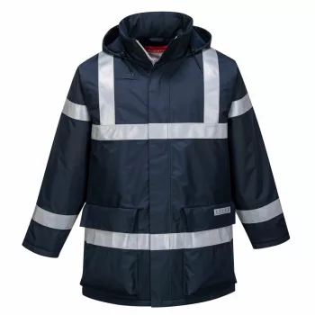   Portwest S785 Bizflame antisztatikus lángálló esőkabát navy színben