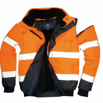   Portwest C465 Hi-Vis Kontraszt Bomber dzseki narancs/navy színben