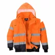Portwest C465 Hi-Vis Kontraszt Bomber dzseki narancs/navy színben