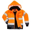 Portwest C465 Hi-Vis Kontraszt Bomber dzseki narancs/navy színben