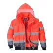 Portwest C465 Hi-Vis Kontraszt Bomber dzseki piros/navy színben