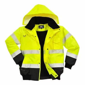   Portwest C465 Hi-Vis Kontraszt Bomber dzseki sárga/fekete színben