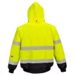 Portwest C465 Hi-Vis Kontraszt Bomber dzseki sárga/fekete színben