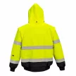 Portwest C465 Hi-Vis Kontraszt Bomber dzseki sárga/fekete színben