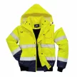 Portwest C465 Hi-Vis Kontraszt Bomber dzseki sárga/navy színben