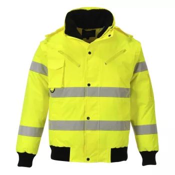   Portwest C467 Hi-Vis 3 az 1-ben bomber kabát sárga színben