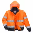 Portwest C468 HiVis 2 az 1-ben kabát narancs színben
