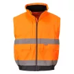 Portwest C468 HiVis 2 az 1-ben kabát narancs színben