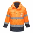 Portwest S162 Hi-Vis Lite 3 az 1-ben kabát narancs/navy színben