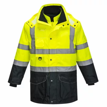   Portwest S426 Hi-Vis 7 az 1-ben kontraszt Traffic kabát sárga/navy színben