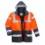 Portwest S466 Hi-Vis Contrast Traffic kabát piros/navy színben