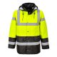 Portwest S466 Hi-Vis Contrast Traffic kabát sárga/fekete színben