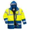 Portwest S466 Hi-Vis Contrast Traffic kabát sárga/royal színben