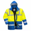 Portwest S466 Hi-Vis Contrast Traffic kabát sárga/royal színben
