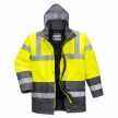 Portwest S466 Hi-Vis Contrast Traffic kabát sárga/szürke színben