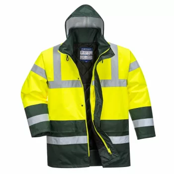   Portwest S466 Hi-Vis Contrast Traffic kabát sárga/zöld színben