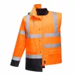 Portwest S471 Hi-Vis 4 az 1-ben Contrast Traffic kabát narancs/navy színben