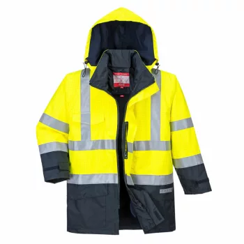   Portwest S779 lángálló jólláthatósági kabát sárga/navy színben