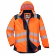 Portwest T400 PW3 Hi-Vis télikabát narancs/navy színben