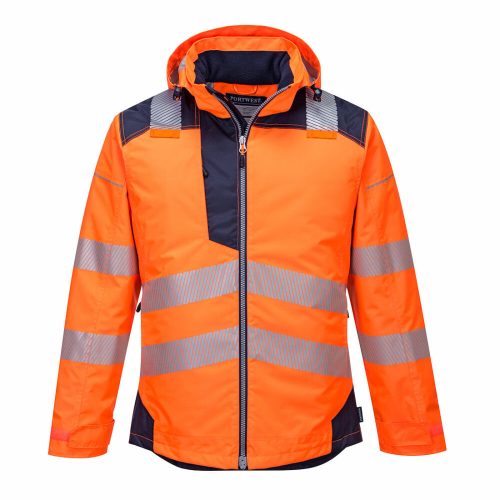 Portwest T400 PW3 Hi-Vis télikabát narancs/navy színben