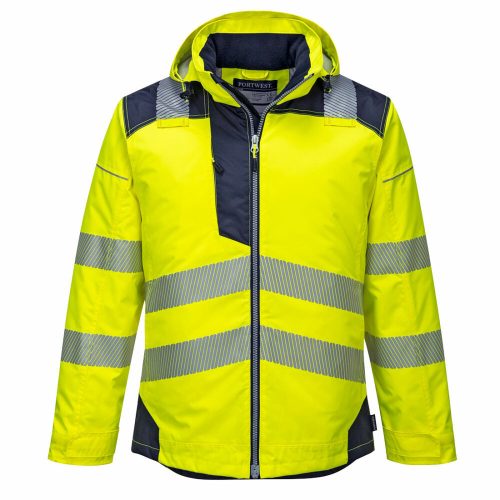 Portwest T400 PW3 Hi-Vis télikabát sárga/navy színben