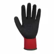 Portwest A100 Latex mártott kesztyű piros/fekete színben