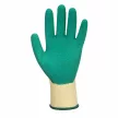 Portwest A100 Latex mártott kesztyű zöld színben