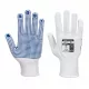 Portwest A110 Nylon PVC pontozott kesztyű fehér/kék színben