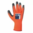 Portwest A140 Thermal latex mártott kesztyű narancs/fekete színben