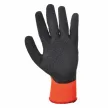 Portwest A140 Thermal latex mártott kesztyű narancs/fekete színben