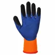 Portwest A185 Duo-Therm kesztyű narancs/kék színben