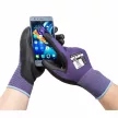 Portwest A195 Touchscreen-PU kesztyű lila/fekete színben