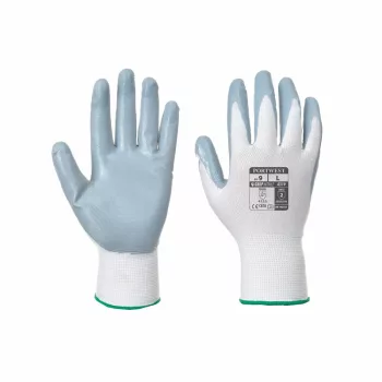   Portwest A319 Flexo Grip nitril kesztyű szürke/fehér színben