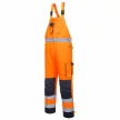 Portwest TX52 Dijon Hi-Vis kantáros nadrág narancs/navy színben