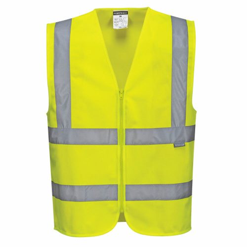 Portwest C375 Hi-Vis zippzáras mellény sárga színben