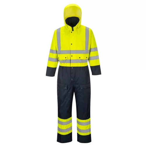 Portwest S485 Hi-Vis Contrast bélelt overál sárga/navy színben