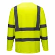 Portwest S178 Hi-Vis hosszú ujjú póló sárga színben