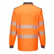 Portwest T184 PW3 Hi-Vis hosszú ujjú pólóing narancs/navy színben