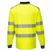 Portwest T184 PW3 Hi-Vis hosszú ujjú pólóing sárga/fekete színben