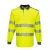 Portwest T184 PW3 Hi-Vis hosszú ujjú pólóing sárga/navy színben